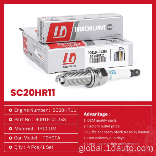  Iridium Spark Plugs Auto Parts Car Spark Plug SC20HR11 for TOYOTA Manufactory